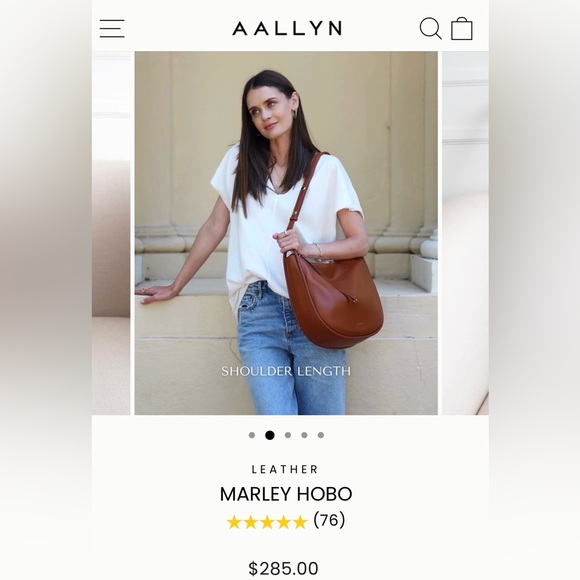 ✨AALLYN Marley Hobo in Cognac - Picture 4 of 10